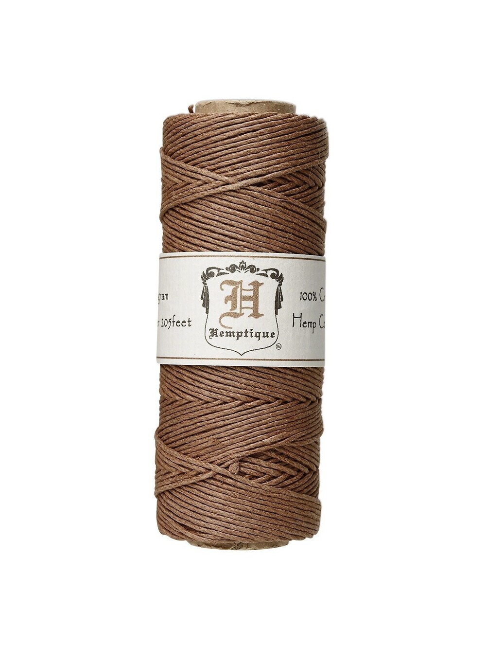 Eco Friendly 205' Spool 1mm Thick Light Brown Hemp Cord String Spool